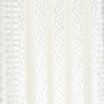 Artículo Cinta de organza a rayas, cinta de regalo, blanca, 15 mm, 20 m