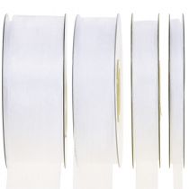 Artículo Cinta de organza cinta de regalo cinta blanca orillo 50m