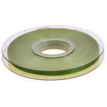 Artículo Cinta de organza cinta de regalo verde borde tejido verde oliva 6mm 50m
