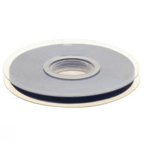 Artículo Cinta de organza cinta de regalo cinta azul oscuro orillo azul 6mm 50m