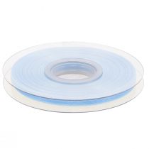 Artículo Cinta de organza cinta de regalo cinta azul claro orillo azul 6mm 50m
