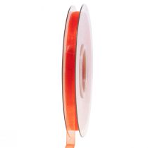 Artículo Cinta de organza cinta de regalo cinta naranja orillo 6mm 50m