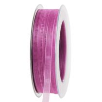 Cinta de organza berenjena 7mm 50m