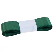 Artículo Cinta decorativa verde para regalo con orillo verde oscuro 25 mm 3 m 10 unidades