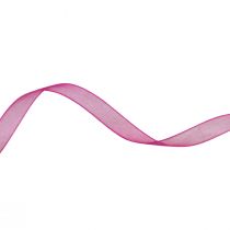 Artículo Cinta de organza cinta de regalo cinta rosa orillo 6mm 50m