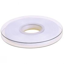 Artículo Cinta organza cinta regalo cinta blanca orillo 6mm 50m