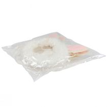 Artículo Decoración de Pascua anillo decorativo orejas de conejo decoración de puerta blanco Ø13cm 4ud