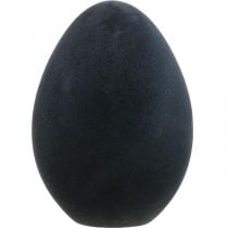 Huevo de Pascua huevo negro de plástico decoración de Pascua flocado 40cm