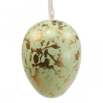 Huevo de Pascua para colgar huevos de decoración rosa, verde, dorado 20cm 2uds