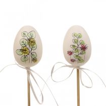 Huevos de Pascua tapones de plantas de decoración de Pascua de plástico H6cm 12 piezas