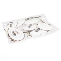 Artículo Huevos de Pascua para colgar huevos decorativos decoración colgante metal 5×7cm 8 piezas