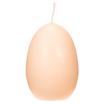 Artículo Velas de Pascua con forma de huevo Color melocotón Ø6cm, A9cm, 6 uds