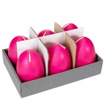 Artículo Vela de huevo primaveral como decoración ideal de mesa Decoración de Pascua e ideas de regalo 9cm 20h 6uds