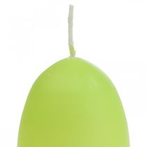 Velas de Pascua forma de huevo, velas de huevo Pascua lima Ø4.5cm H6cm 6pcs