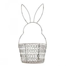 Cesta de Pascua cesta de alambre Conejito de Pascua Shabby Ø12cm H26.5cm