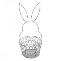 Cesta de Pascua cesta de alambre Conejito de Pascua Shabby Ø12cm H26.5cm