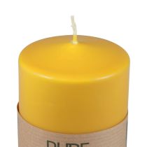 Vela de pilar PURE velas Wenzel miel amarilla 90×70mm