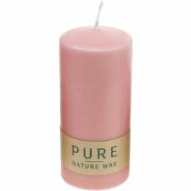 Artículo Vela pilar PURE 130/60 vela decorativa rosa cera natural