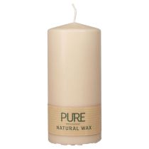 Vela de pilar PURE velas Wenzel beige 130/60mm