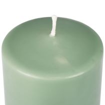 Vela de pilar PURE velas Wenzel verde esmeralda 130/70mm