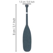 Artículo Miniaturas de remos para decoración náutica, 8 cm, 18 piezas