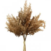 Hierba de pampa artificial marrón decoración seca hierba ornamental 35cm 4 piezas