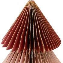 Artículo Árbol de Navidad de papel Árbol de Navidad de papel Burdeos Al. 30 cm