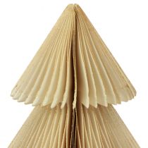 Artículo Papel árbol de Navidad papel árbol de Navidad crema dorado Al.30cm