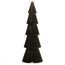 Artículo Árbol de Navidad de papel Abeto Pequeño Negro Al. 30 cm