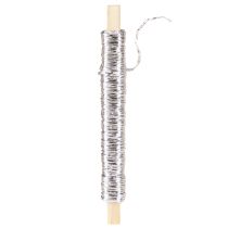 Artículo Cordón de papel envuelto en alambre Ø0,8mm 22m plateado