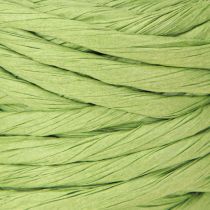 Artículo Cordón de papel verde decorativo sin alambre ancho 6mm 23m