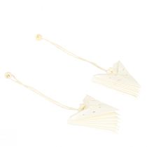 Artículo Adornos navideños de estrellas de papel blancas de 10 cm, juego de 8