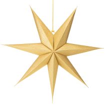 Artículo Estrella de papel dorada para iluminar, estrella de Navidad de papel Ø60 cm