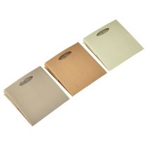 Artículo Bolsa de papel 12cm marrón crema beige bolsa de regalo 6 piezas