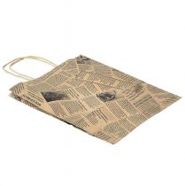 Artículo Bolsas de papel bolsas de papel bolsas de regalo 18x9cm periódico 50uds