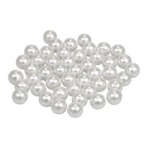 Cuentas decorativas para enhebrar cuentas artesanales blanco 12mm 300g
