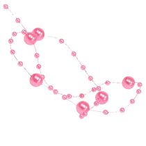 Artículo Cordón de perlas rosa 6mm 15m