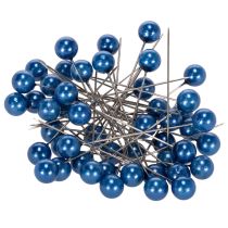 Artículo Alfileres Cabeza Perla Azul Ø10mm 60mm
