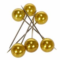Artículo Alfileres cabeza perla oro Ø20mm 90mm