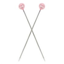 Artículo Alfileres cabeza perla rosa Ø4mm 4cm 150p