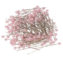 Artículo Agujas con cabeza de perla rosa Ø4mm 4cm 150 unidades