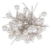 Artículo Alfileres Cabeza Perla Blanco Ø10mm 60mm