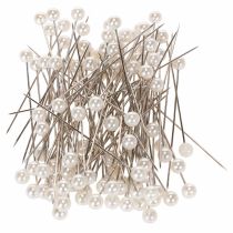 Artículo Alfileres con cabeza de perla Ø6mm 65mm Blancos