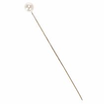 Artículo Alfileres con cabeza de perla Ø6mm 65mm Blancos