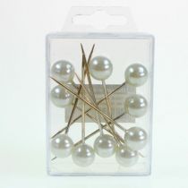 Artículo Alfileres cabeza perla champagne Ø20mm 90mm