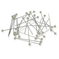 Alfileres Cabeza Perla Blanco Ø4mm 40mm