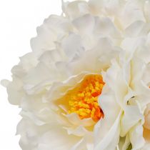 Artículo Peonías artificiales Peonías blancas amarillas Flores artificiales 7 piezas