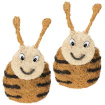 Artículo Maceta con forma de abeja como cesta decorativa para plantas para un diseño interior divertido, primavera y verano, 24 cm, 2 piezas