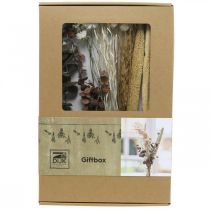 Artículo Ramo decorativo de flores secas, mezcla de flores silvestres rosas, juego de bricolaje, decoración de mesa creativa, 30-35 cm de alto