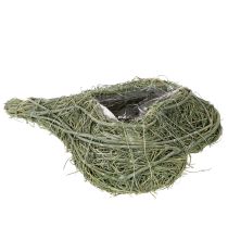 Artículo Corazón de planta natural para floristería con lámina, 25 cm